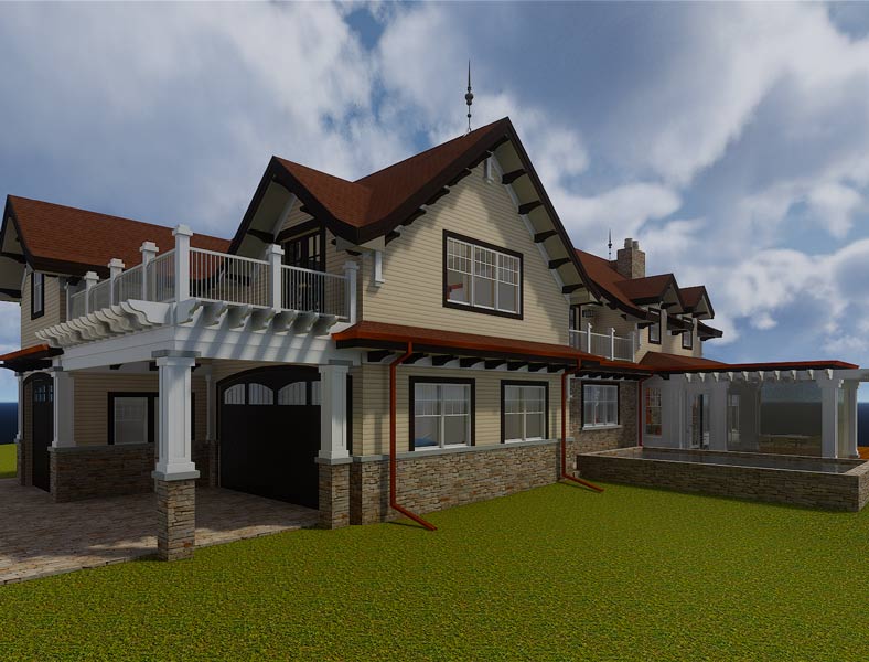 iGreen Designs 3D rendering of a Minnetonka home new construction